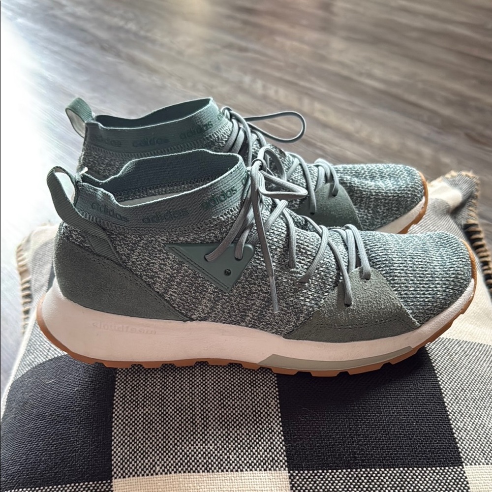 Adidas Green/ Blue Knit Sneakers